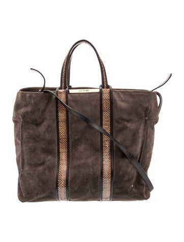 Suede Weekender Bag