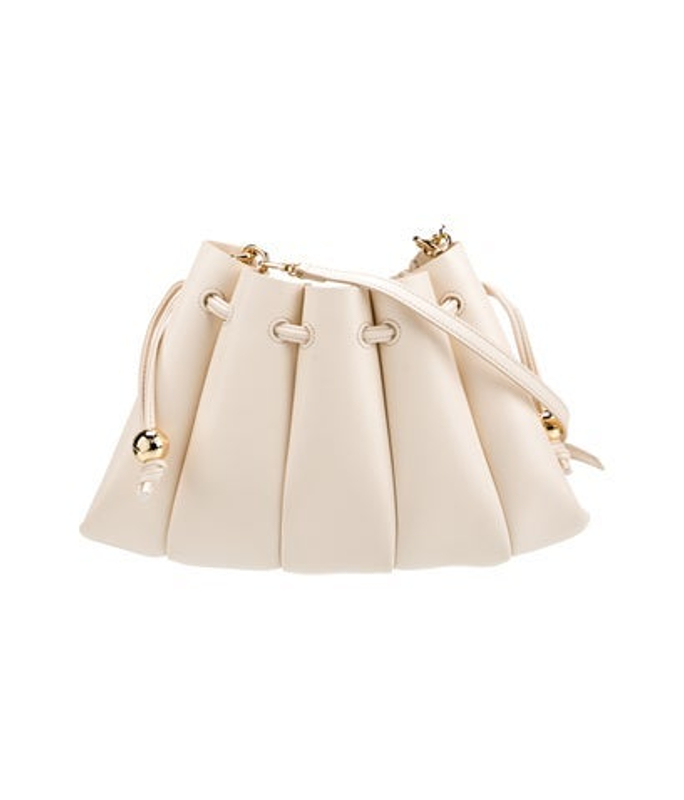 Themoire Leather Bucket Bag