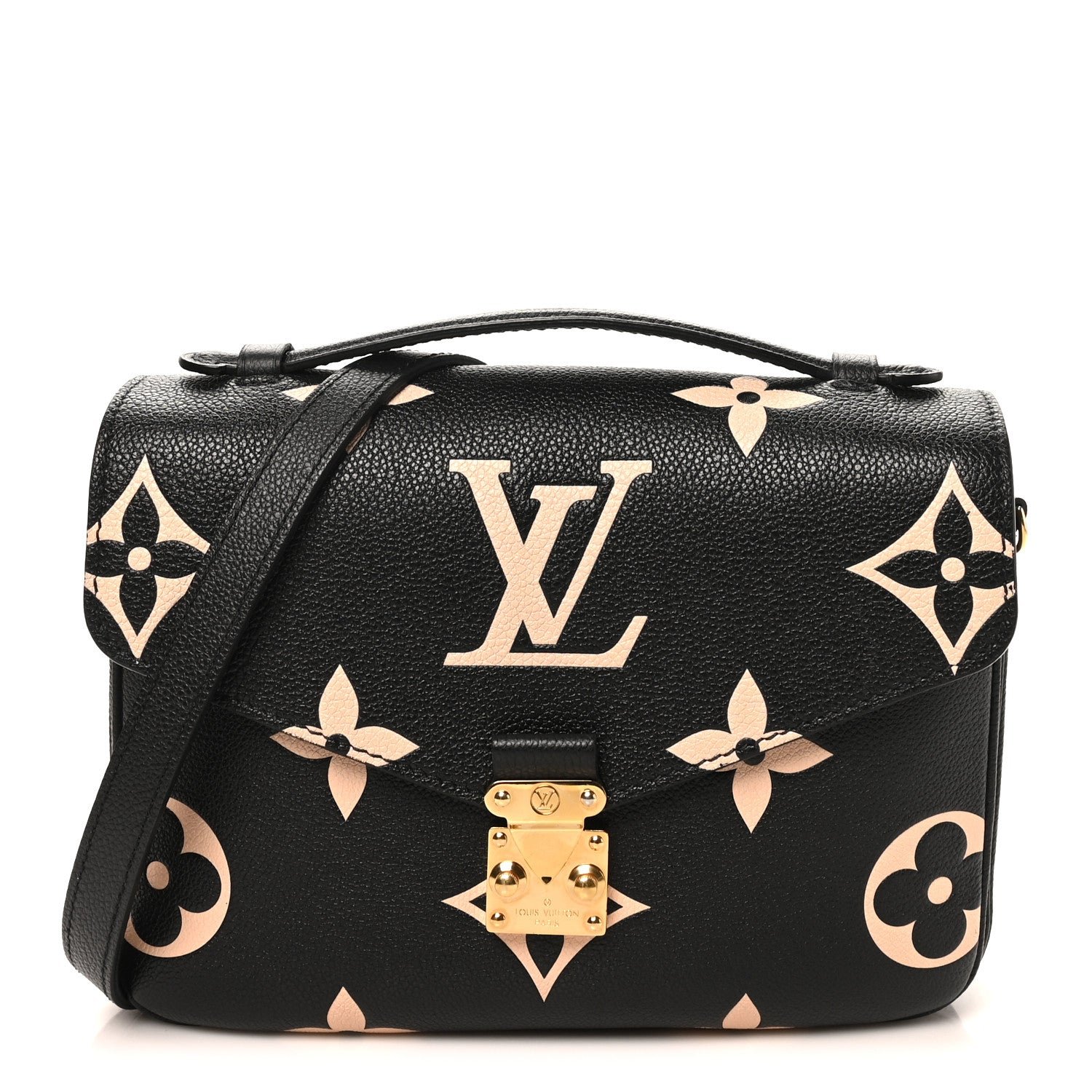 Louis Vuitton Empreinte Monogram Giant Pochette Metis Black Beige