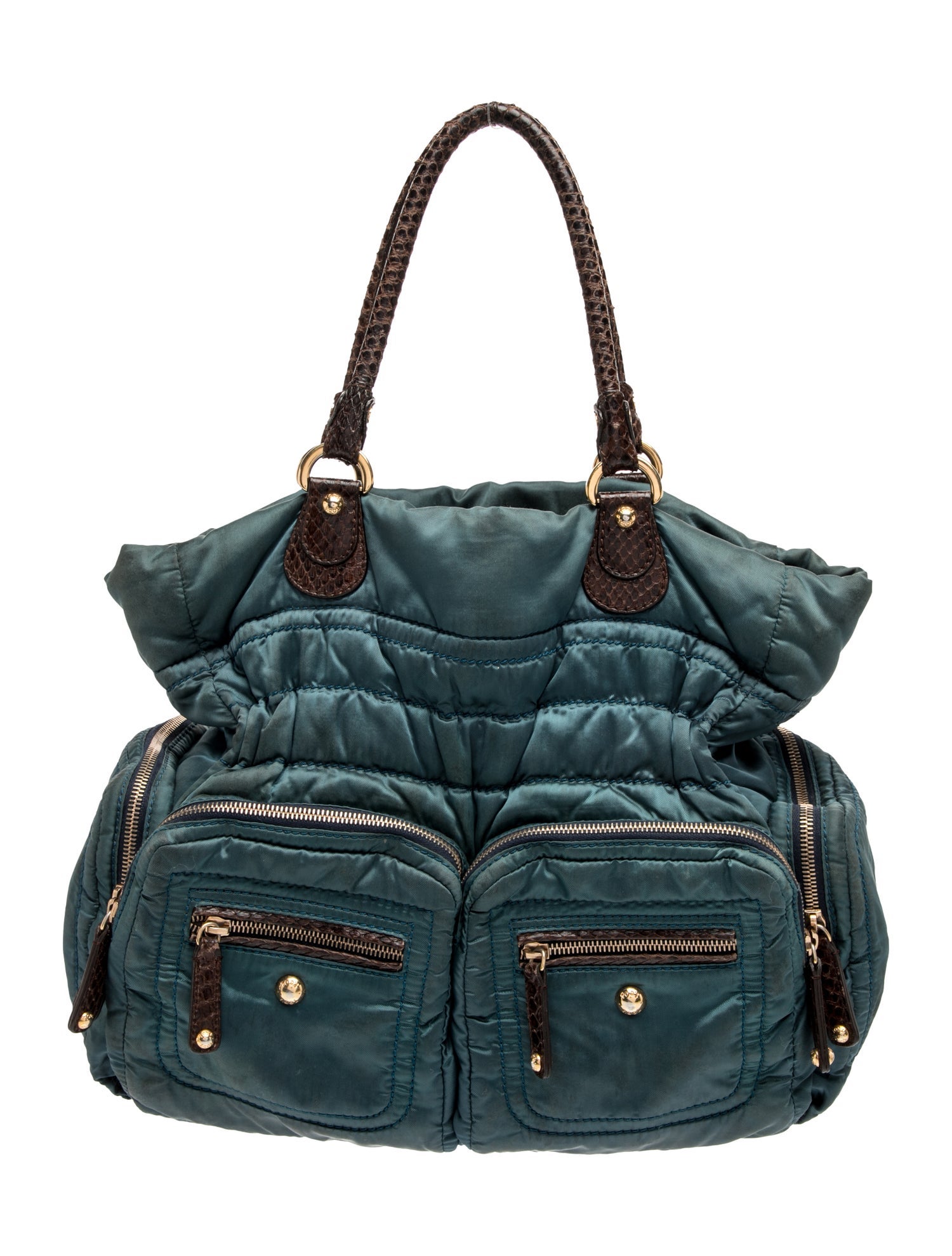 Tod's Nylon Top Handle Bag
