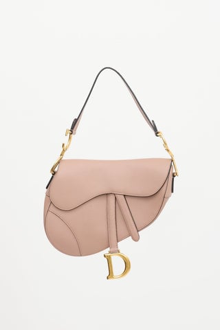 2019 Grained Leather Saddle Bag