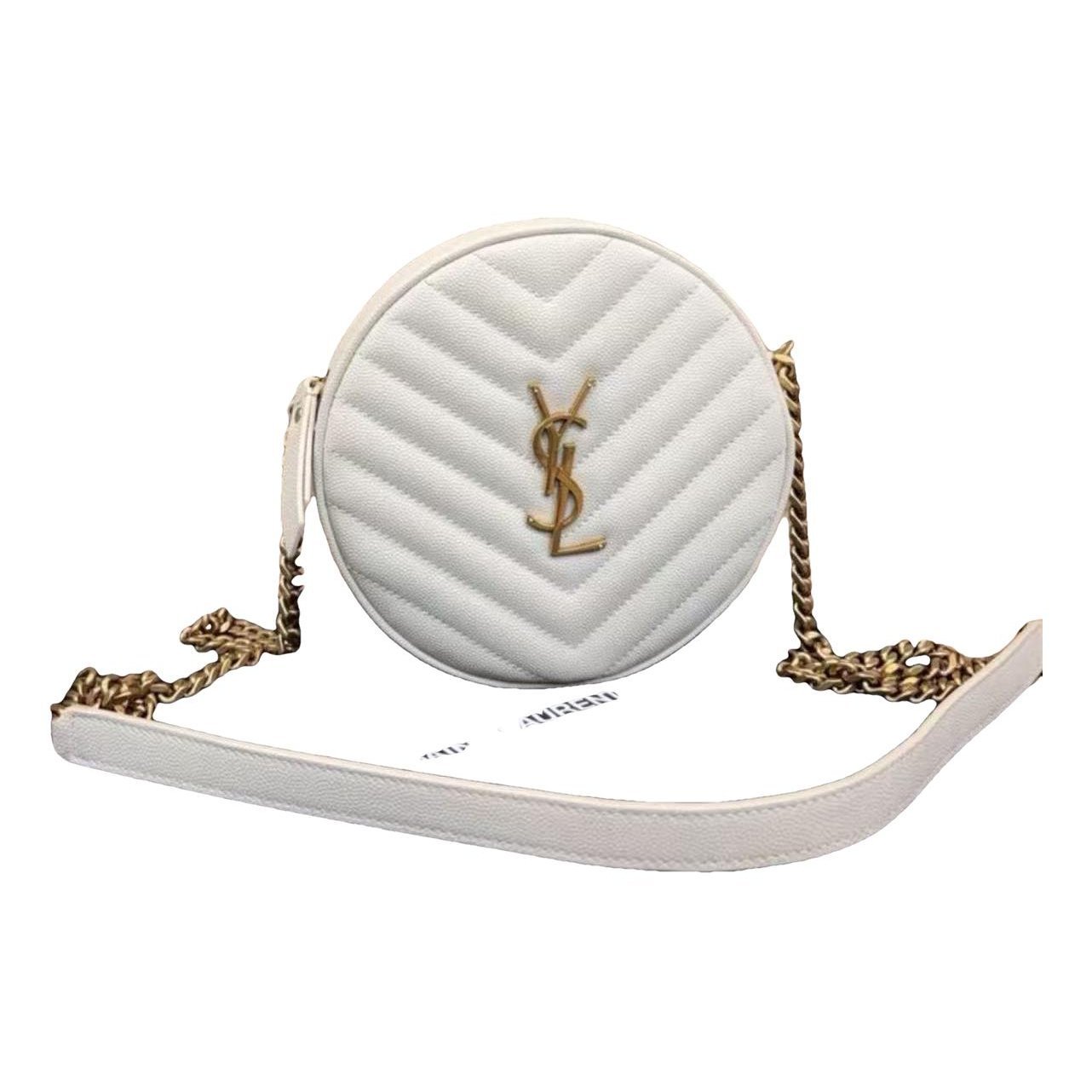 Vinyle leather handbag