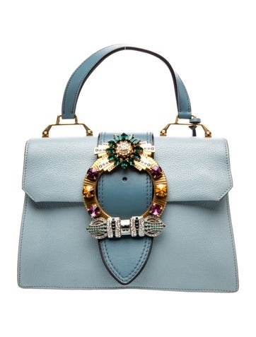 Miu Miu Leather Top Handle Bag