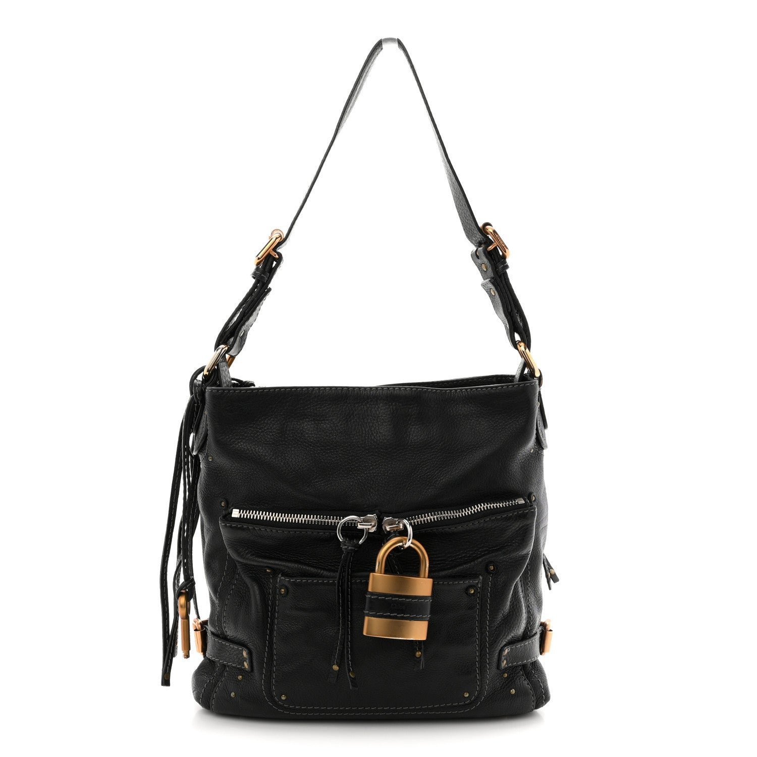 Chloe Calfskin Paddington Hobo Black