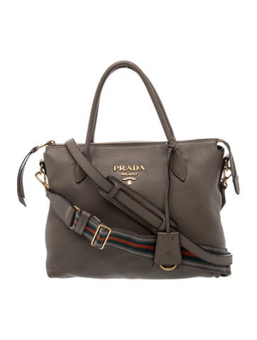 Vitello Daino Leather Top Handle Bag