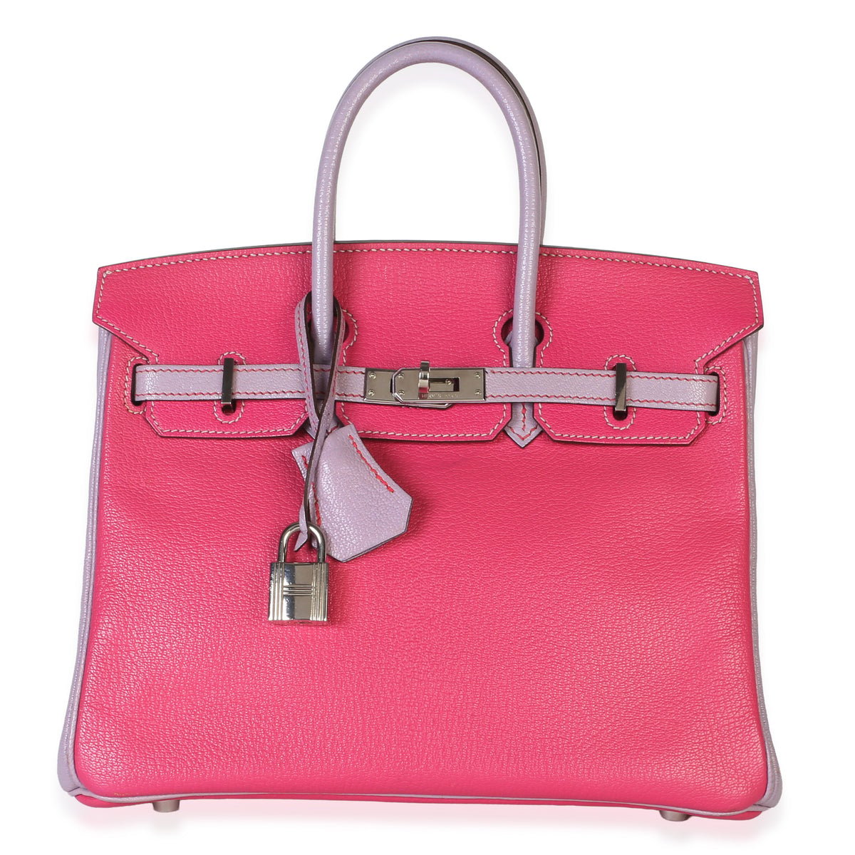 Hermes HSS Rose Tyrien Lilas Mysore Chevre Birkin 25 PHW