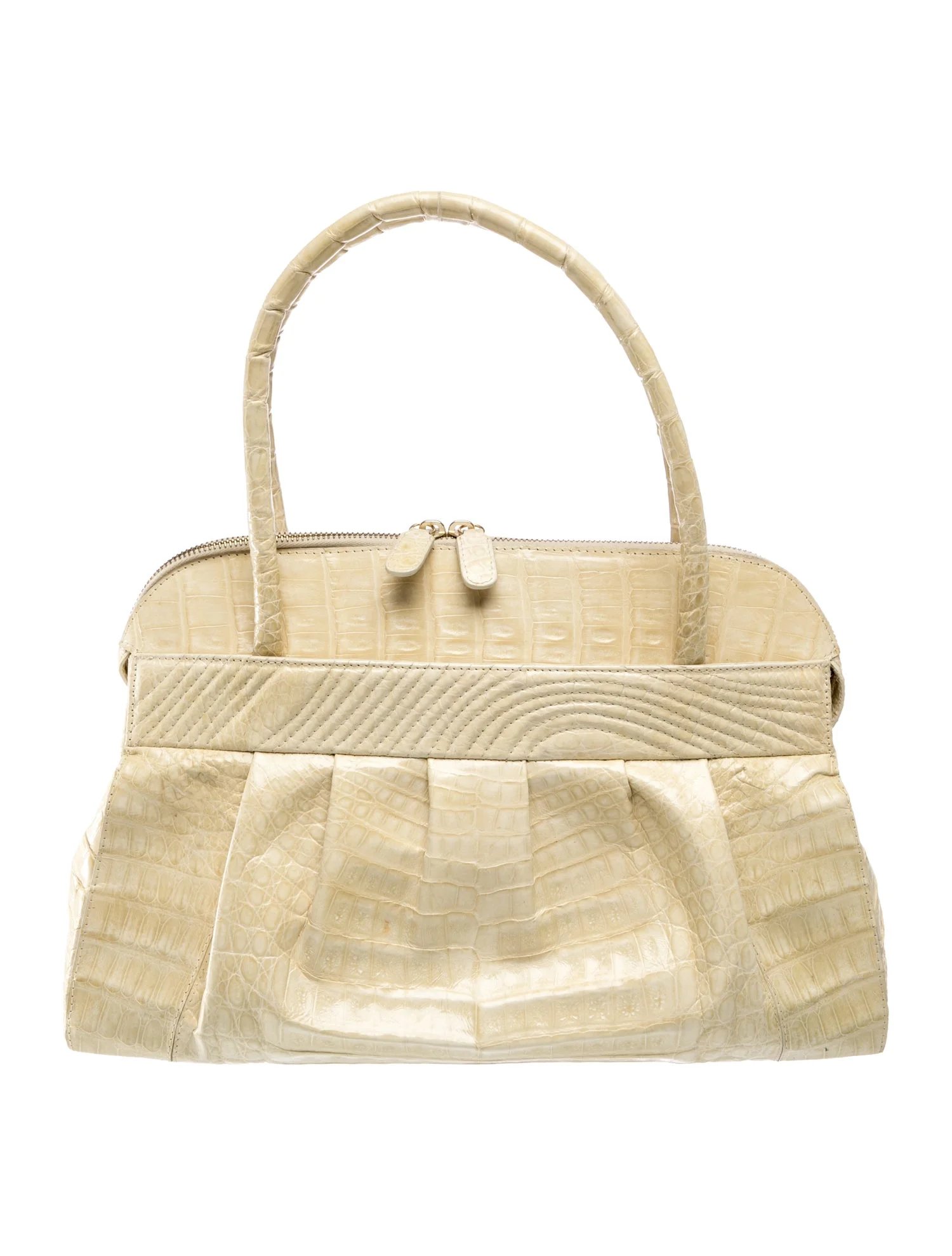 Nancy Gonzalez Crocodile Top Handle Bag
