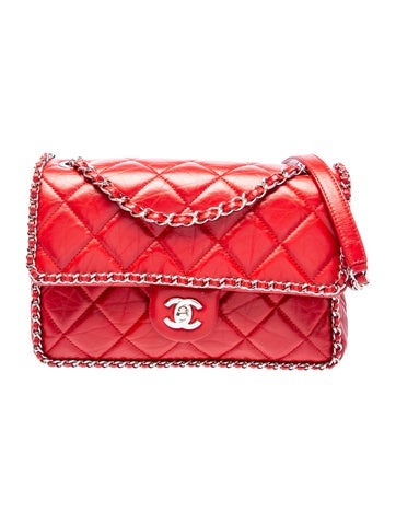 Chain-Around Flap Bag