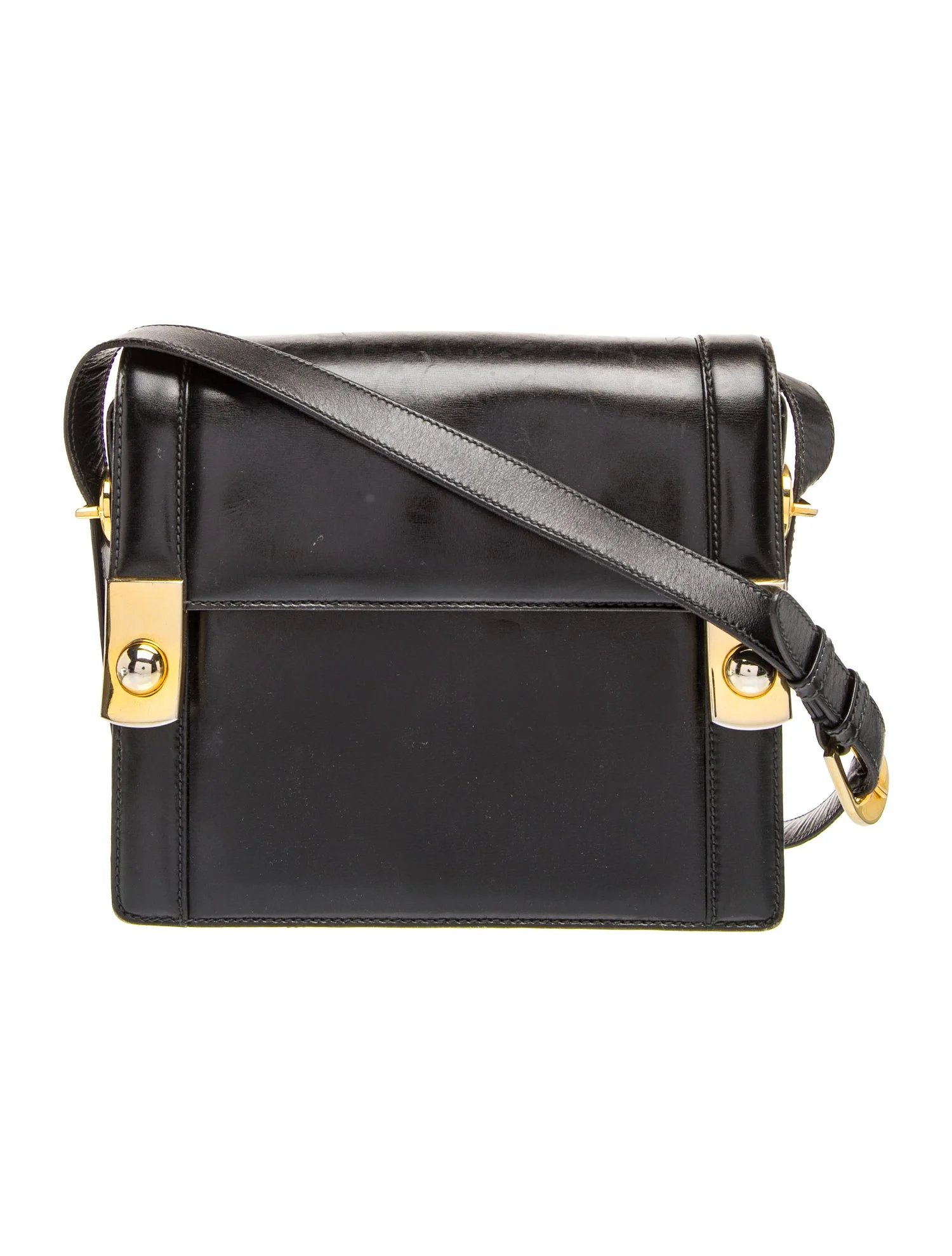 Leather Vintage Turn-Lock Flap Small Vintage