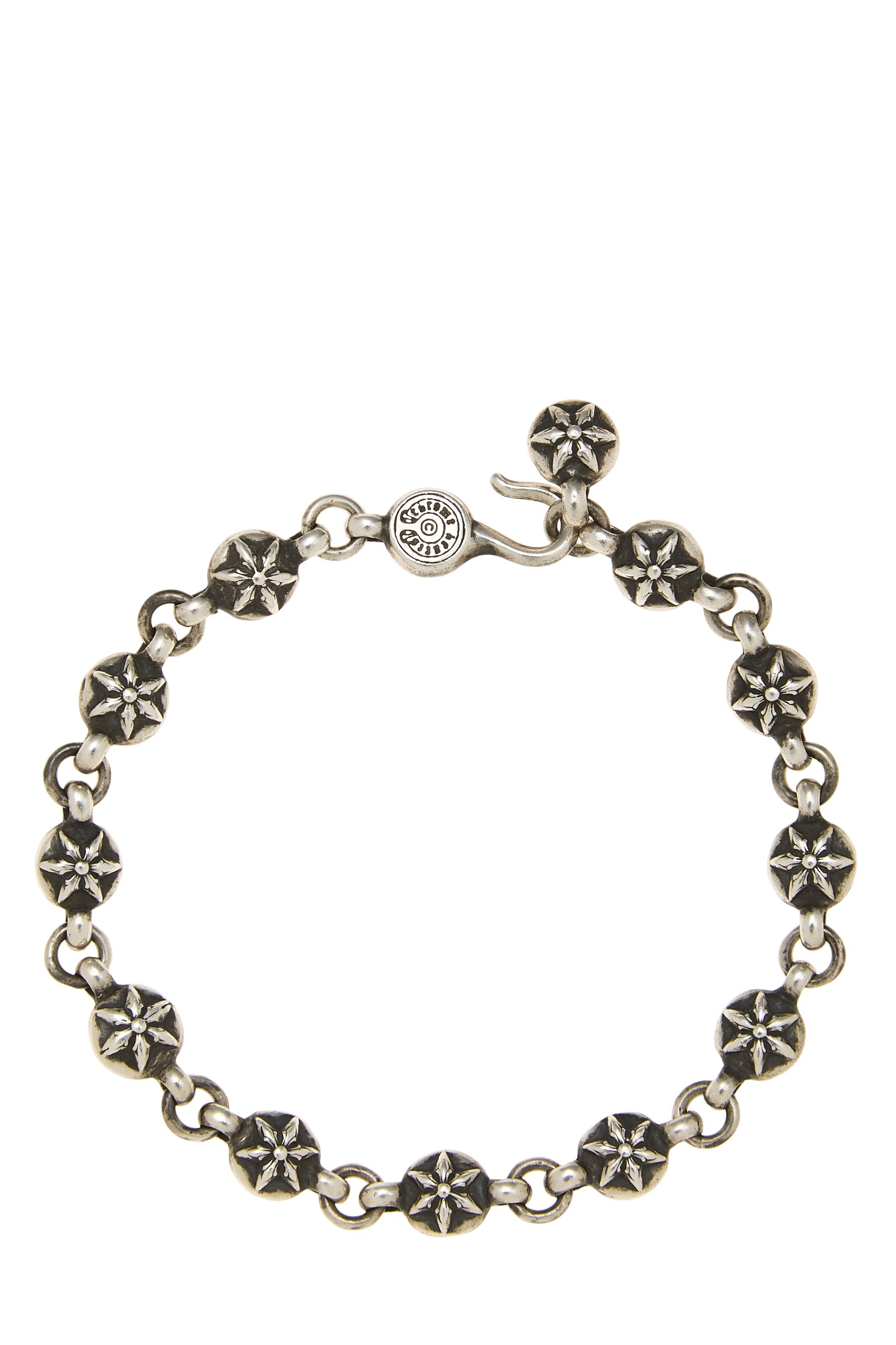 Chrome Hearts Sterling Silver Star Ball Bracelet