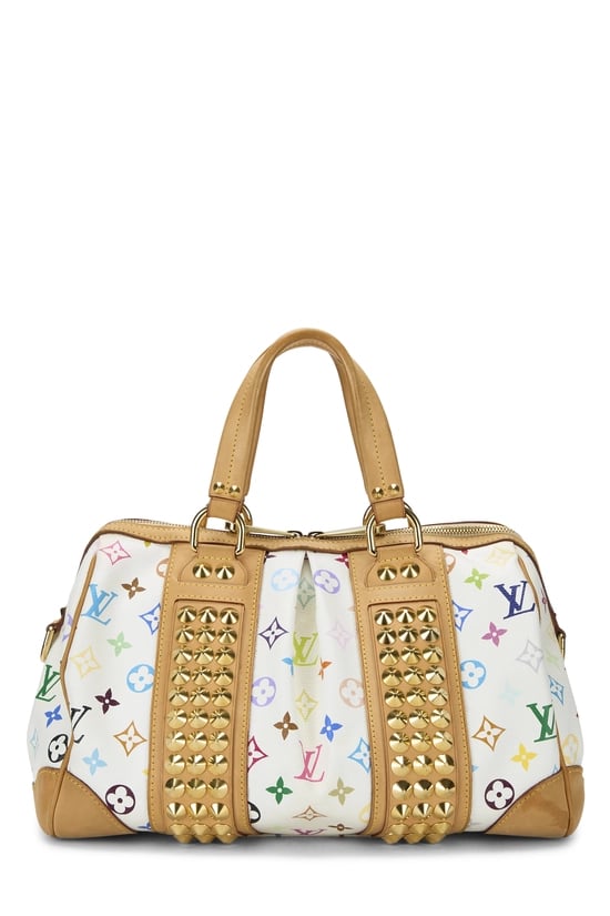 Takashi Murakami x Louis Vuitton White Monogram Multicolore Courtney MM