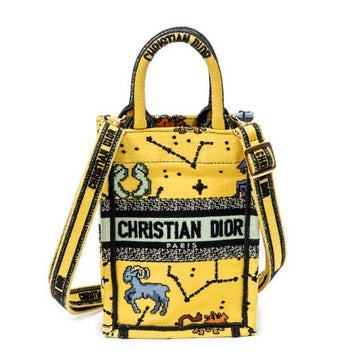 Dior Canvas Mini Book Tote Phone Bag