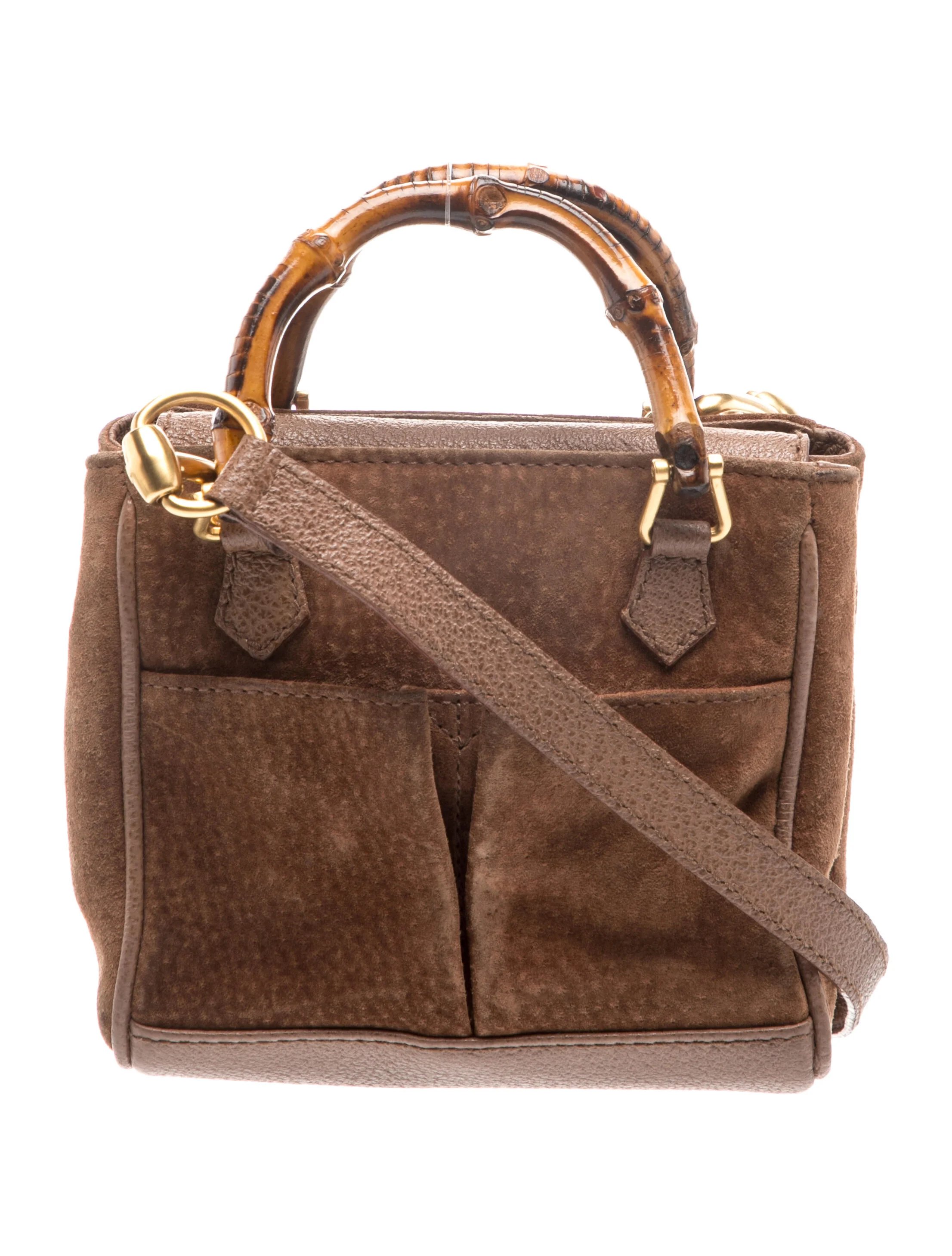 Bamboo Top Handle Bag Vintage
