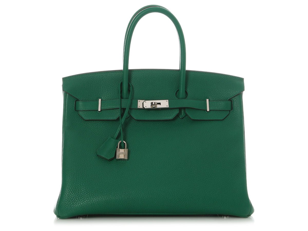 Hermes Hermès Vert Vertigo Cleménce Birkin 35