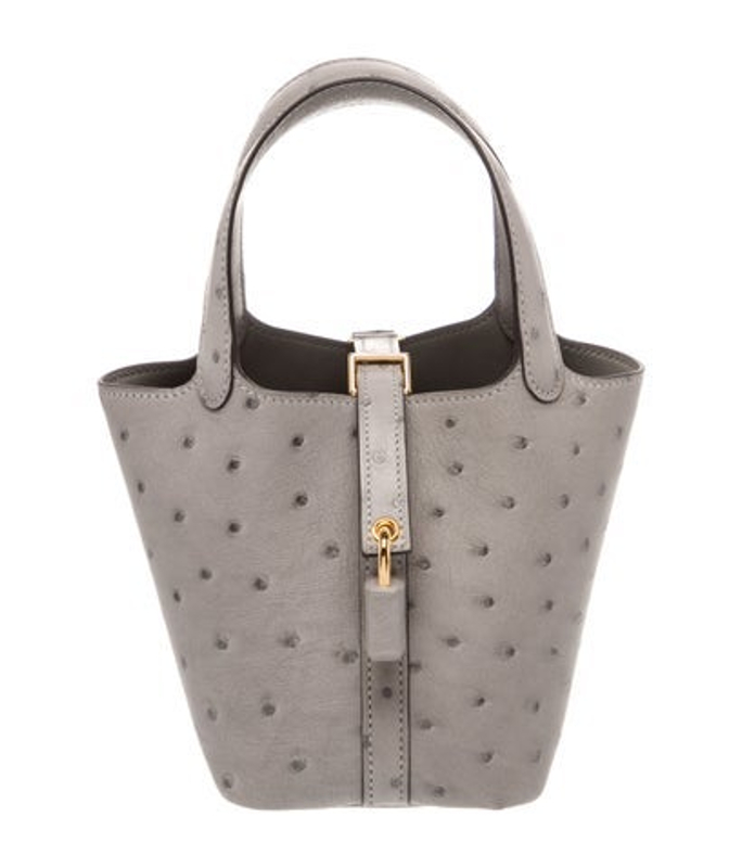 Hermes 2025 Ostrich Micro Picotin Lock 14