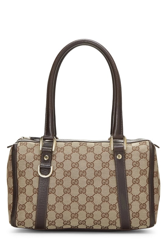 Brown Original GG Canvas D-Ring Abbey Boston Handbag