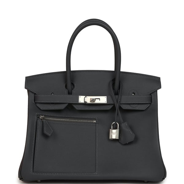 Hermes Hermes Colormatic Birkin 30 Ardoise Swift Palladium Hardware