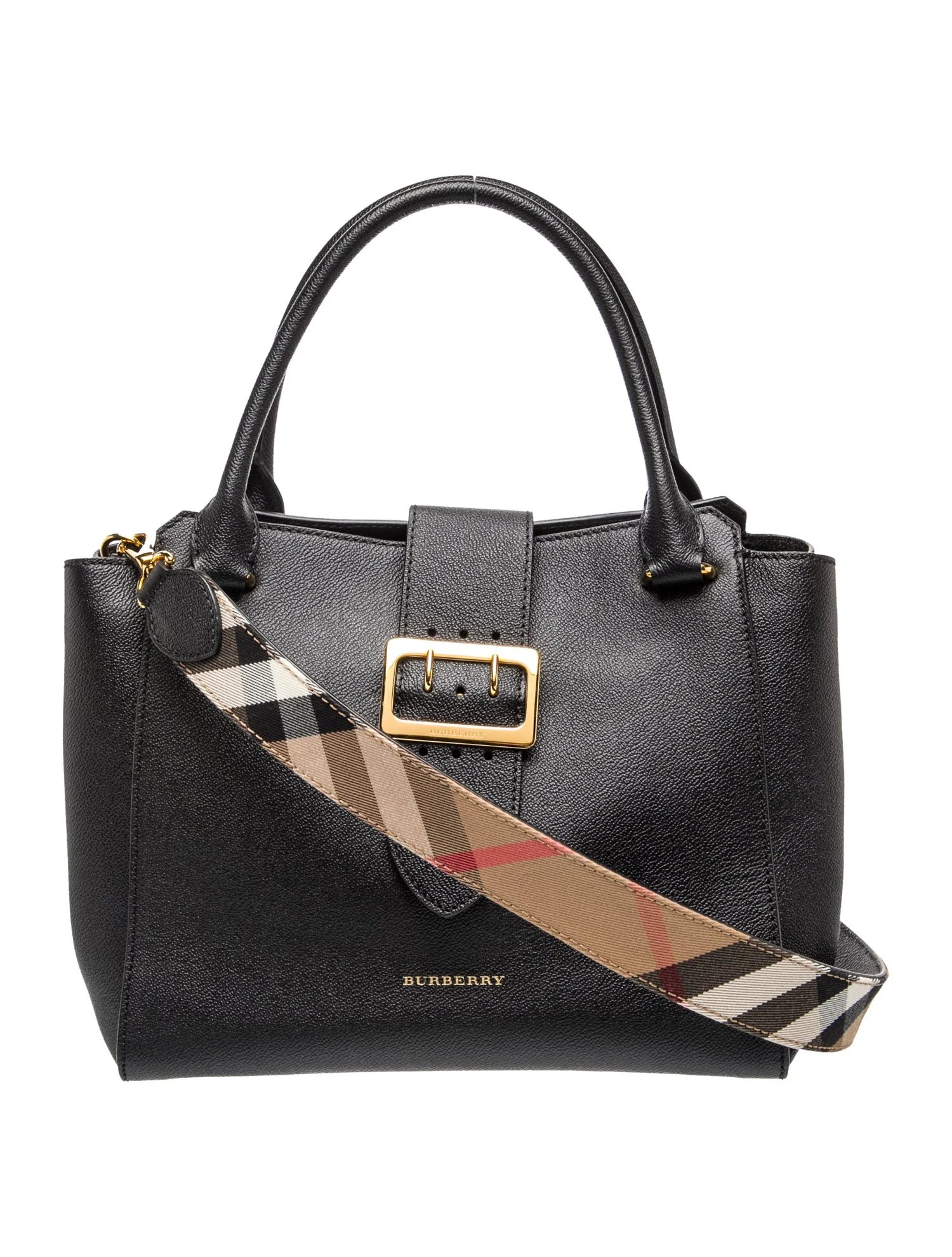 House Check Buckle Tote Medium