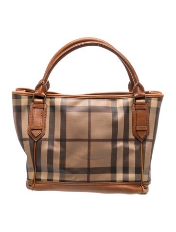 Smoked Check Top Handle Bag