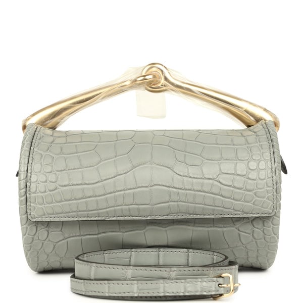 Hermes Hermes Maximors II Bag Gris Ciment Matte Alligator Permabrass Hardware