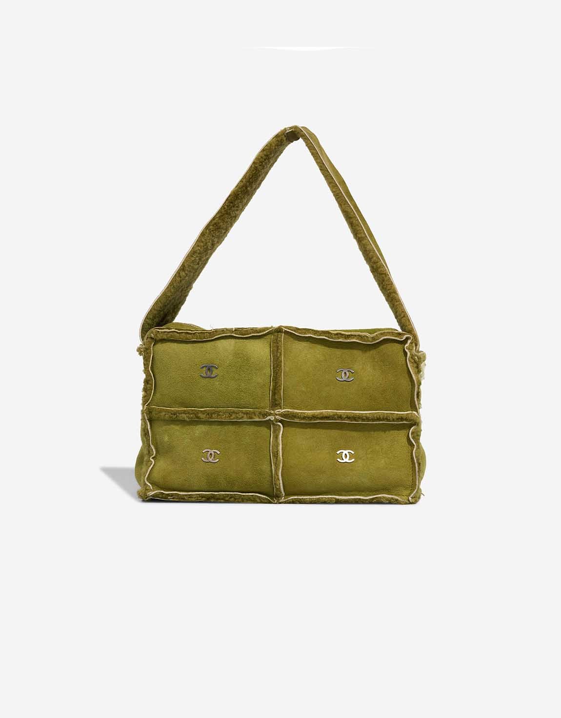 
		Shoulder Bag Small Suede / Shearling Green    