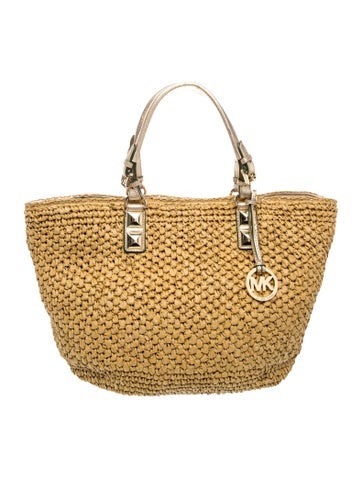 Straw Top Handle Bag