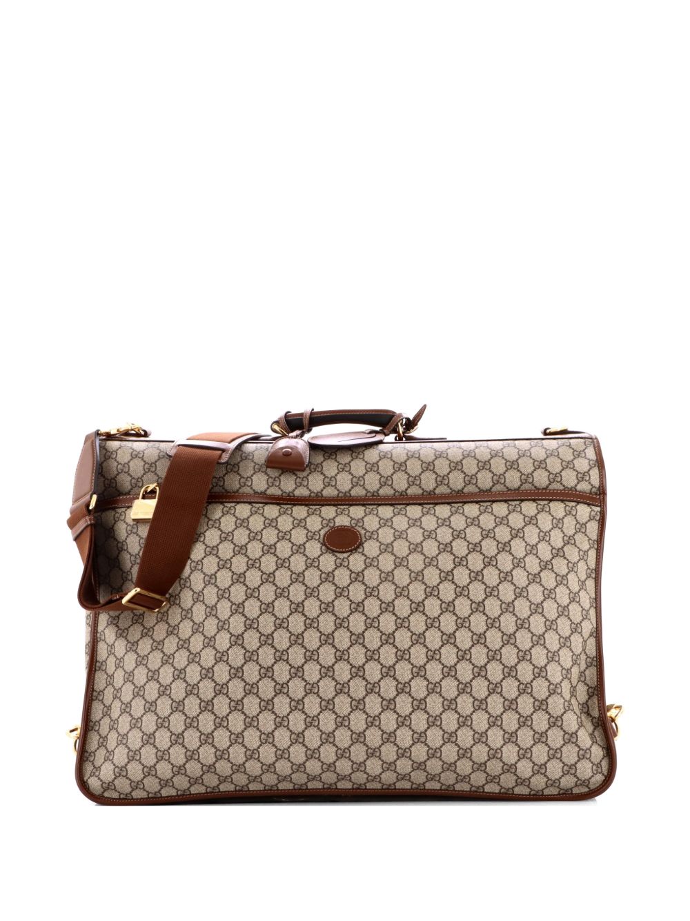 Retro Interlocking G Garment Bag GG Coated Canvas travel bag