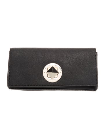 Saffiano Leather Clutch