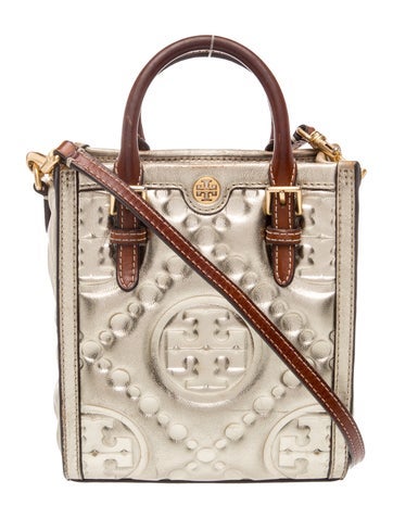 Embossed Leather Crossbody Bag