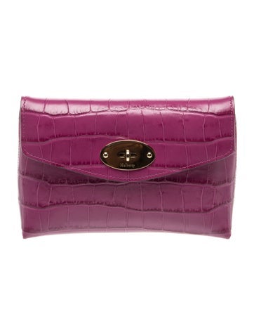 Embossed Leather Clutch