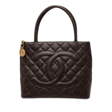 Calf Leather Caviar Medallion Tote