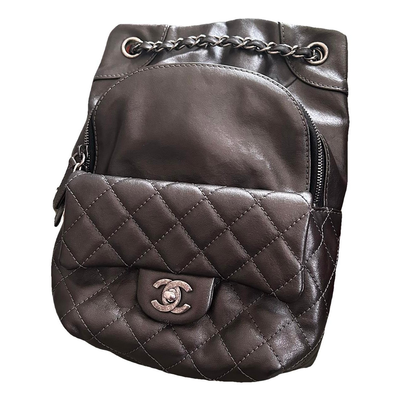 Leather backpack