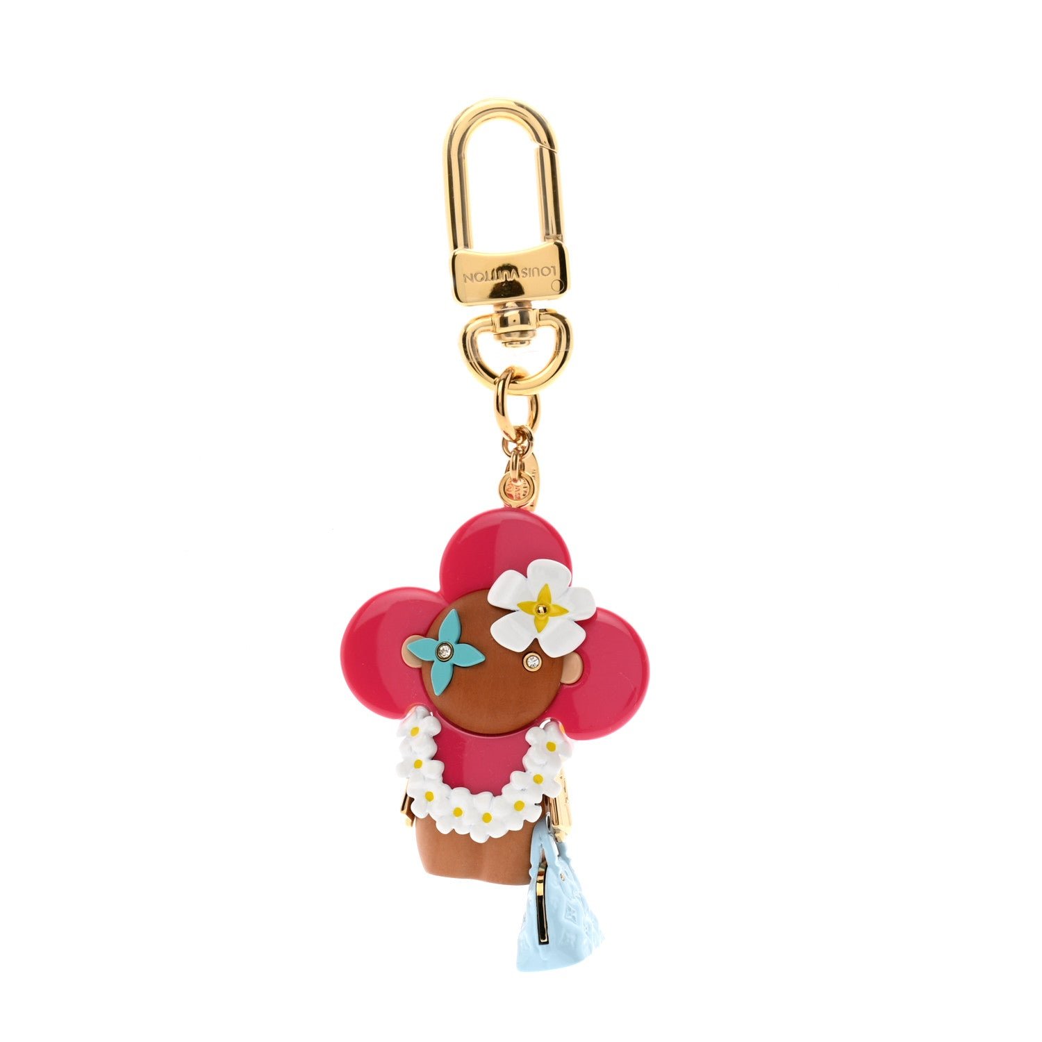 Louis Vuitton Resin Wood Vivienne Hawaii Bubblegram Alma BB Bag Charm Key Holder