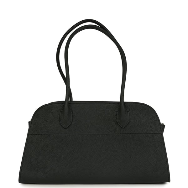 The Row The Row Shoulder Margaux 12 Dark Pine Calfskin Silver Hardware