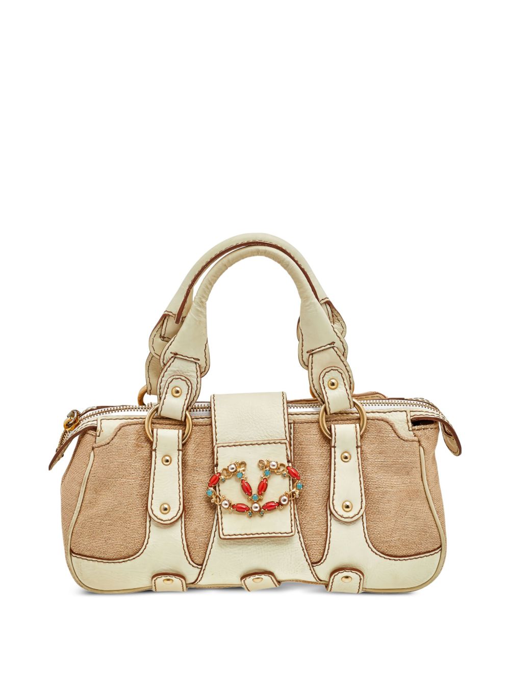 crystal-embellished tote bag