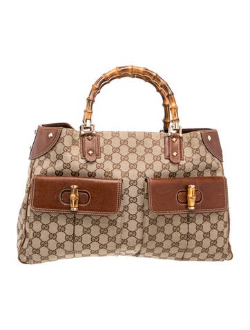 GG Canvas Top Handle Bag