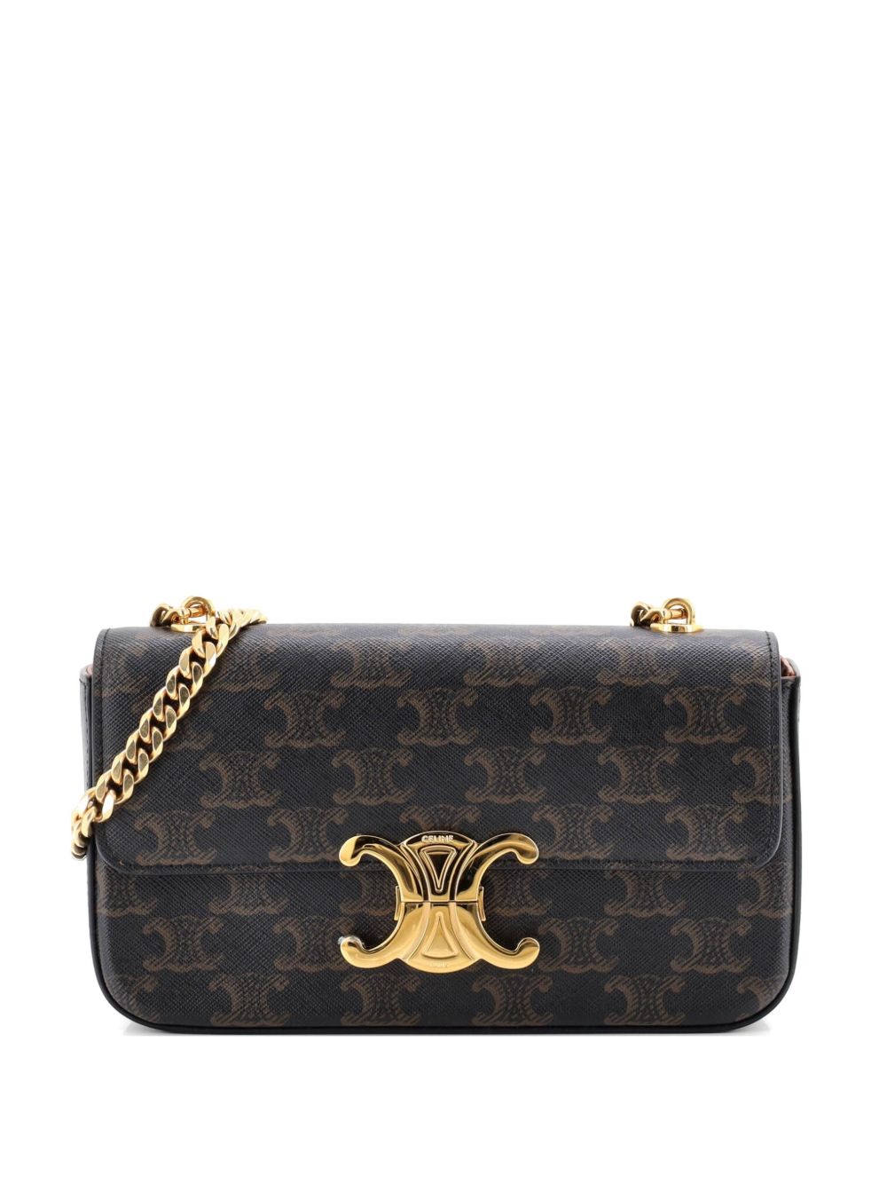 Triomphe Chain Triomphe Coated Canvas Small shoulder bag