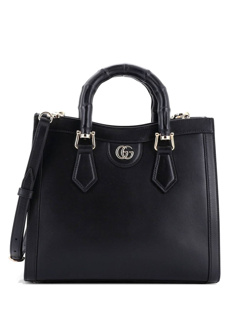 Diana NM Bamboo Handle Leather Small tote bag