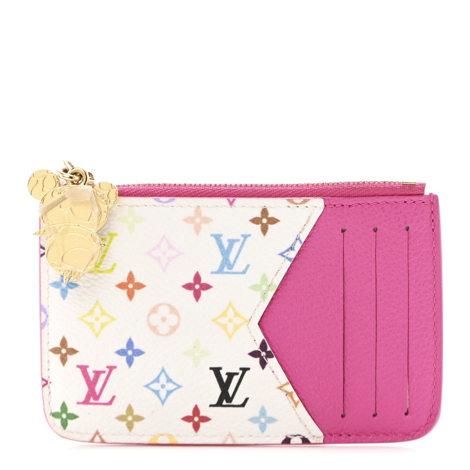 Louis Vuitton LV X TM Monogram Romy Card Holder Kawaii Pink