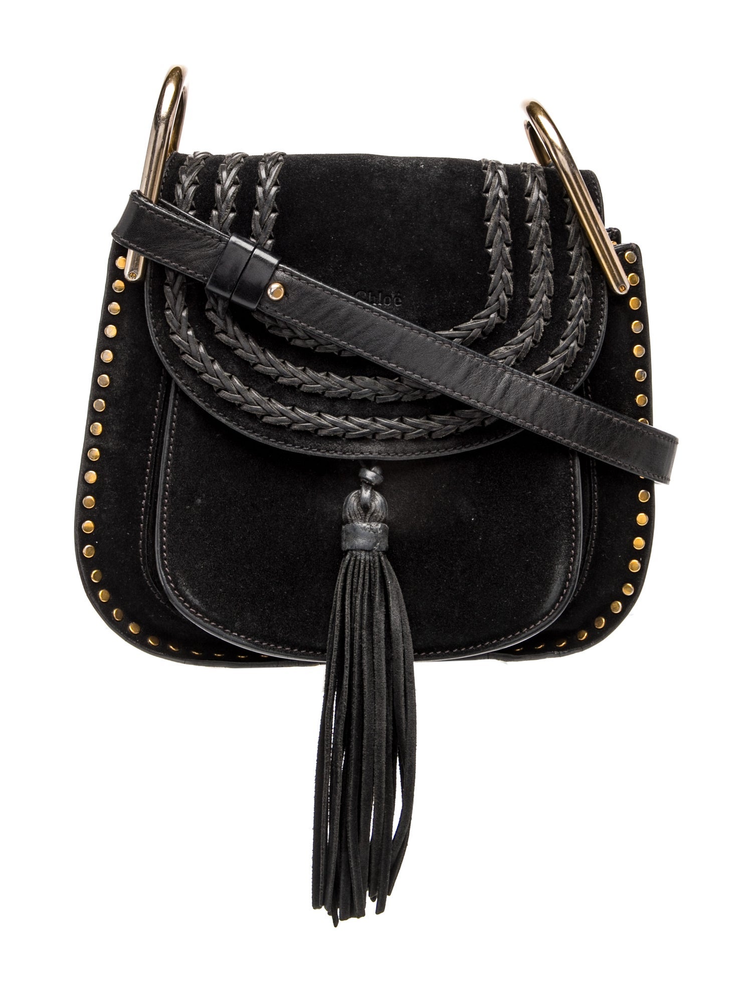 Suede Chloe Suede Calfskin Braided Hudson Mini