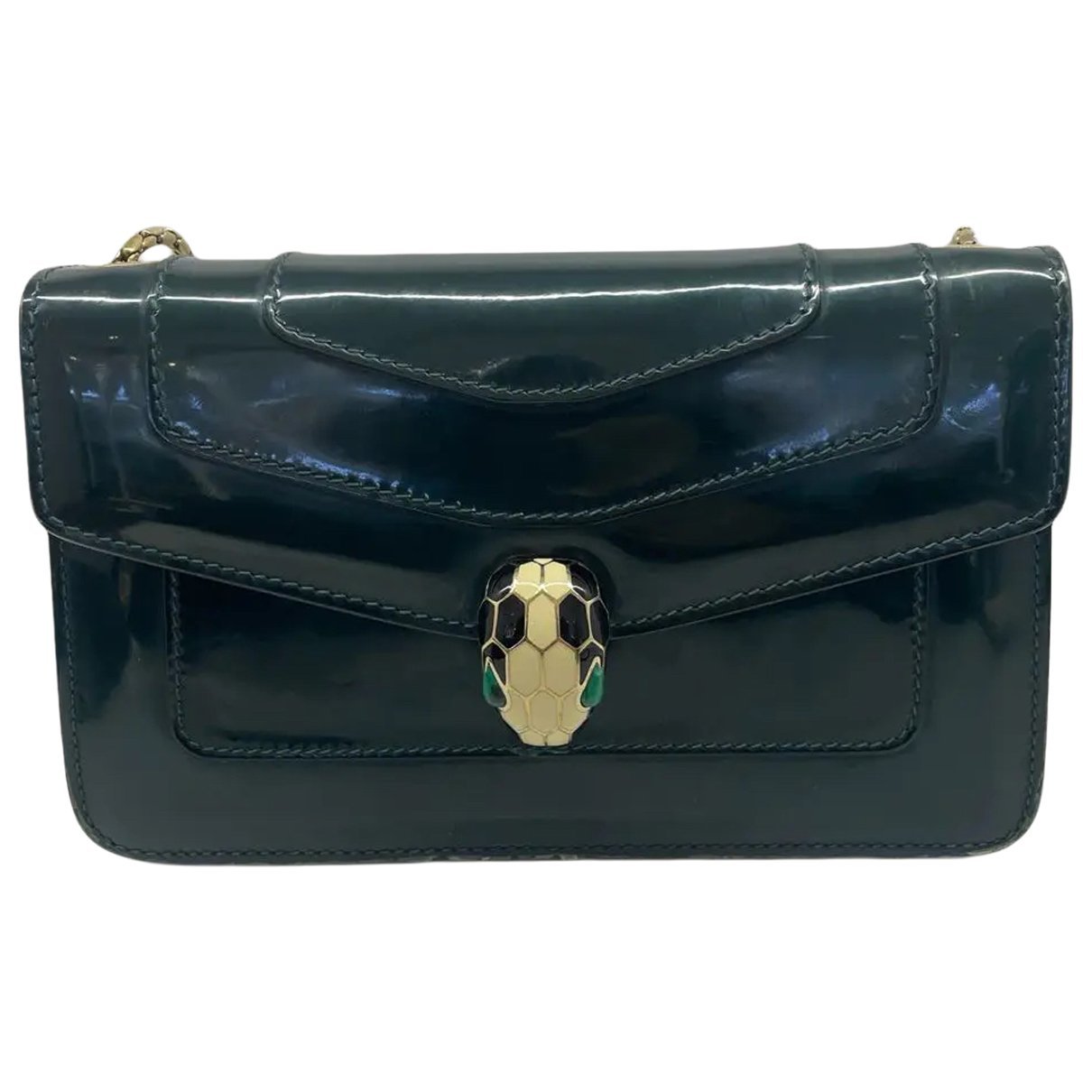 Serpenti patent leather crossbody bag
