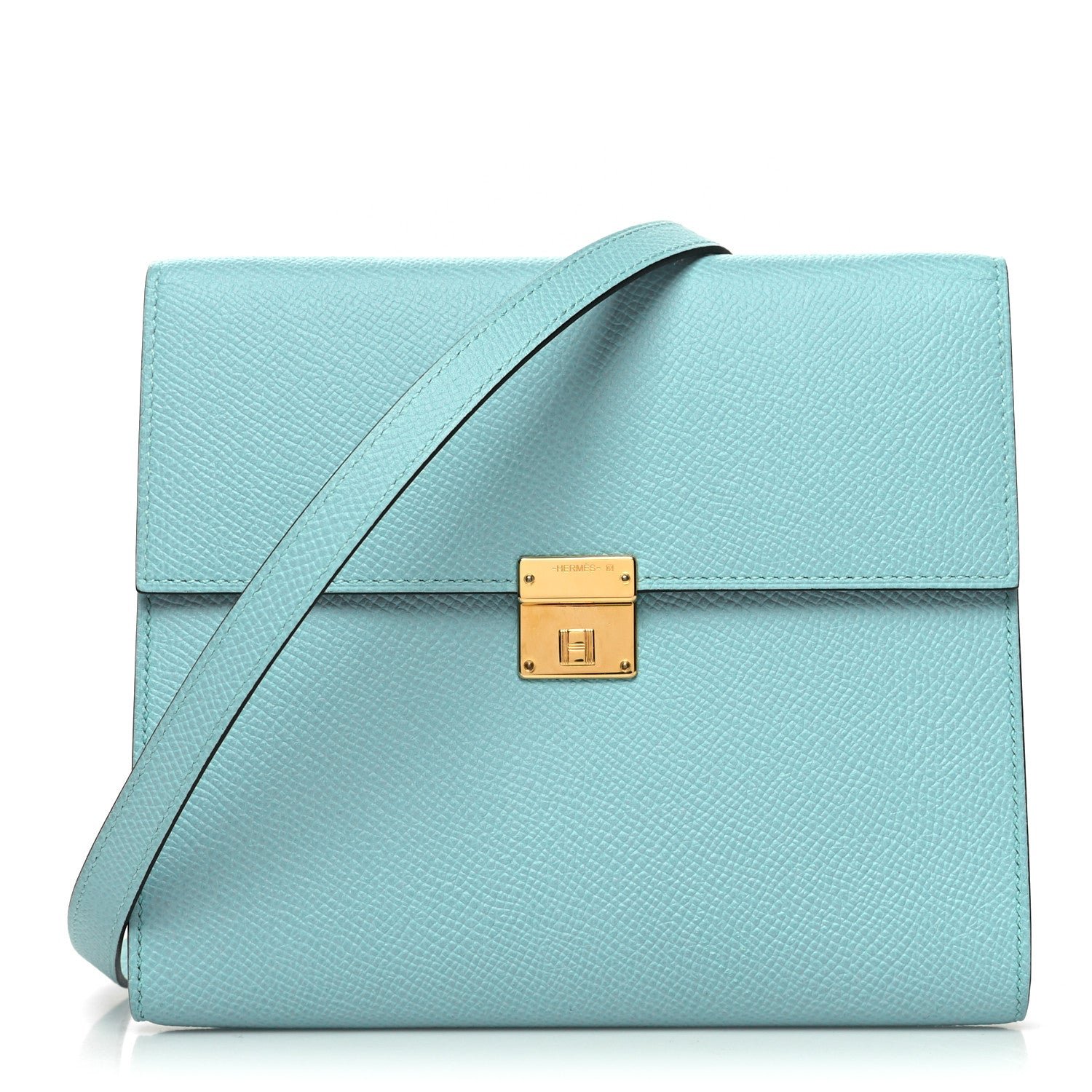 Hermes Epsom Verso Clic 16 Wallet Bleu Atoll Malachite