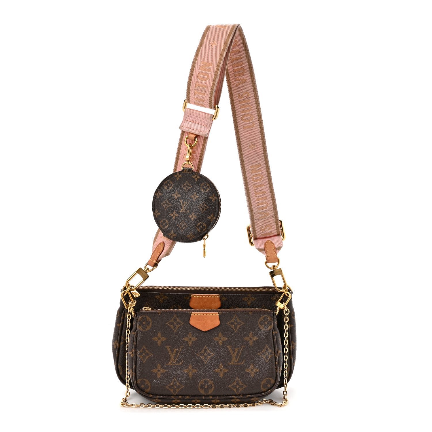 Louis Vuitton Monogram Multi Pochette Accessories Rose Clair