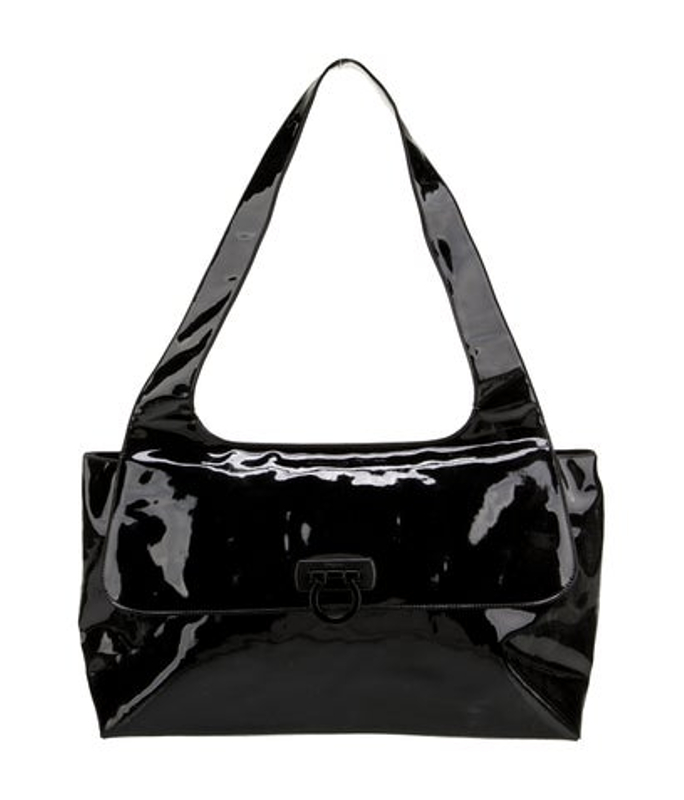 Salvatore Ferragamo Ferragamo Patent Leather Shoulder Bag