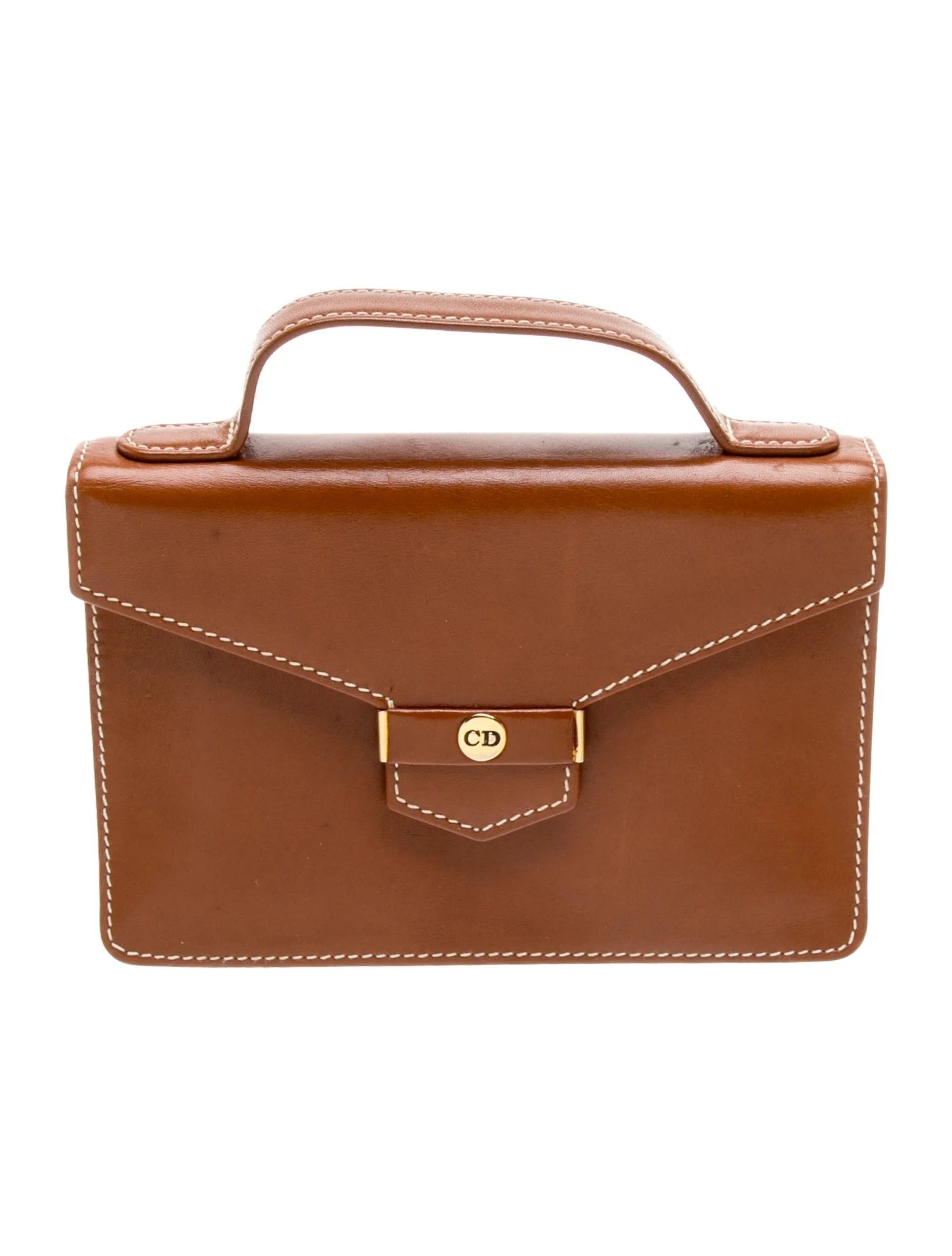 Leather Top Handle Bag Vintage