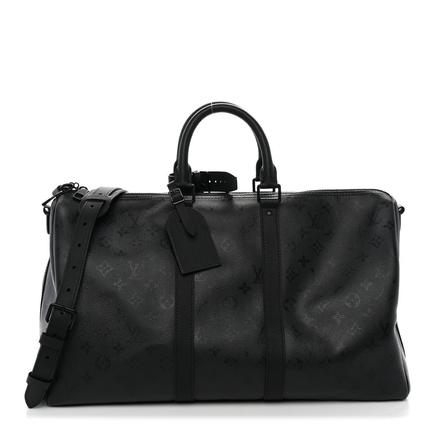 Louis Vuitton Louis Vuitton Monogram Midnight Keepall Bandouliere 45 Black