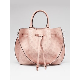 Louis Vuitton Louis Vuitton Magnolia Monogram Mahina Leather Girolata Bag