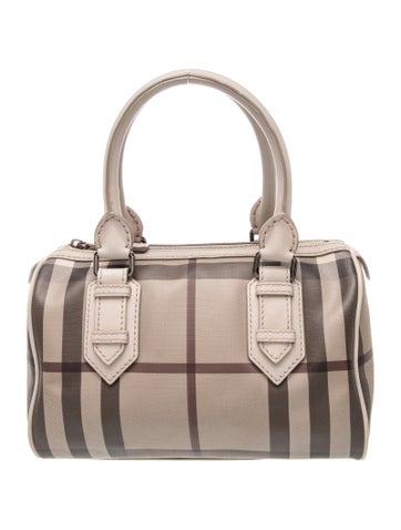 Smoked Check Top Handle Bag