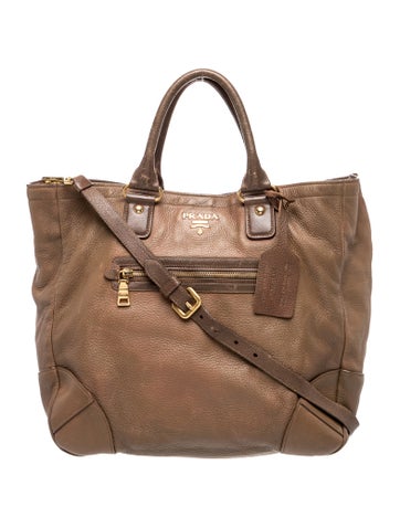 Vitello Daino Leather Top Handle Bag