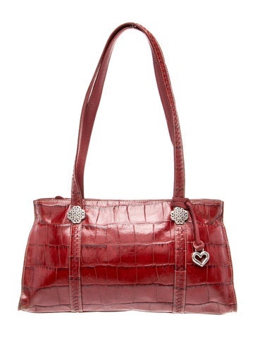 Embossed Leather Shoulder Bag